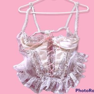 Frederick’s of Hollywood Vintage Pastel Corset Cami